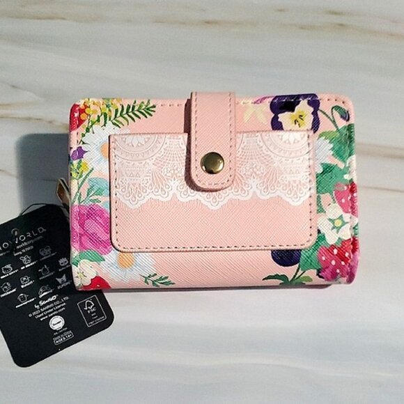 Sanrio Hello Kitty Floral Wallet by Bioworld - Picture 2 of 4